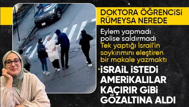 Türk öğrenci Rümeysa Öztürk'e ABD'de gözaltı: İftara giderken kelepçelendi