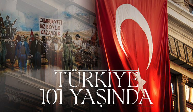 Türkiye Cumhuriyeti 101. yılını kutluyor