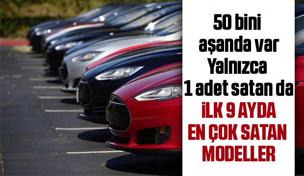 Türkiye'de ilk 9 ayda en az ve en çok satan otomobiller