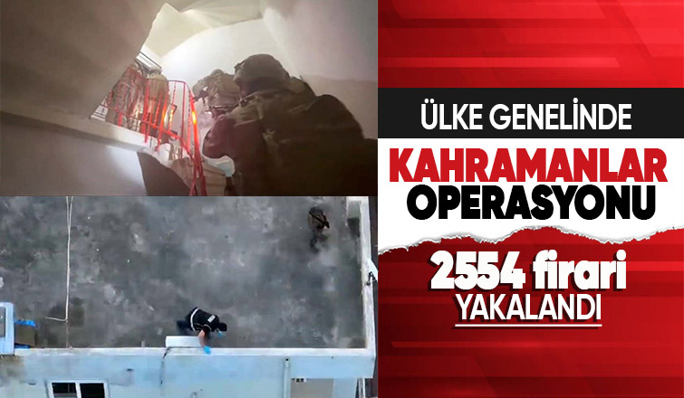 Türkiye genelinde aranan 2 bin 554 firari yakalandı