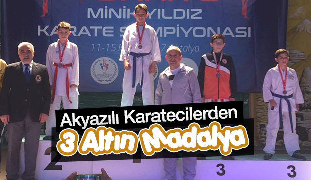 TÜRKİYE ŞAMPİYONASINDAN 3 ALTIN MADALYA