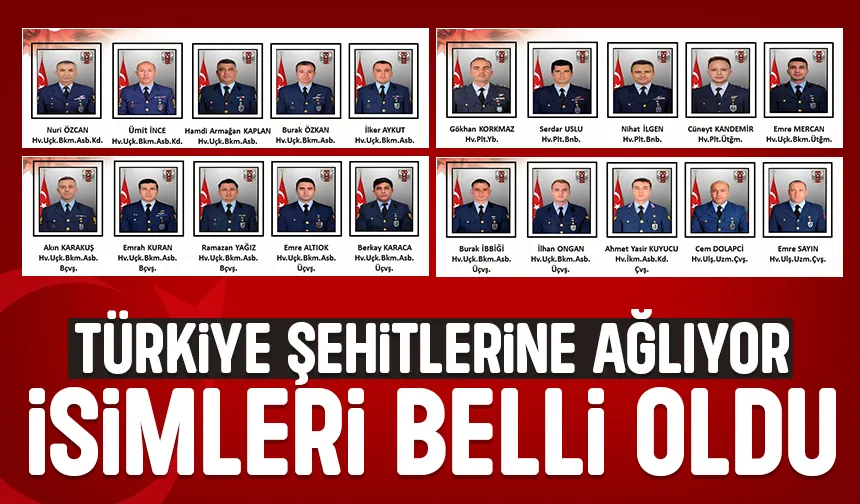 Türkiye şehitlerine ağlıyor
