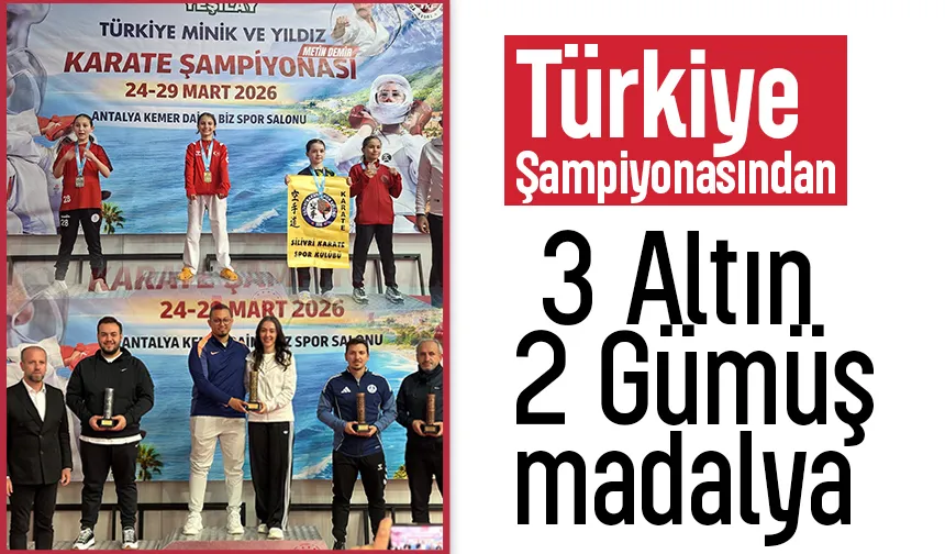 Türkiye Şampiyonasından 3 Altın 2 Gümüş madalya 