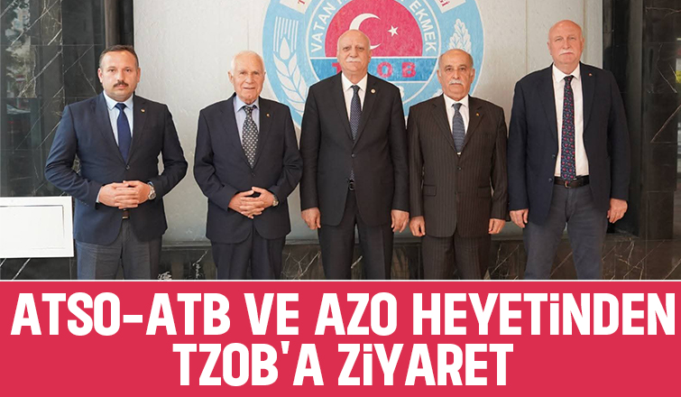 TZOB Başkanı Bayraktar'ı ziyaret ettiler