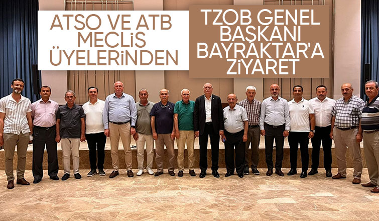 TZOB Genel Başkanı Bayraktar'ı ziyaret ettiler