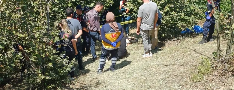 Üç çocuk babası ot biçtiği bahçede ölü bulundu