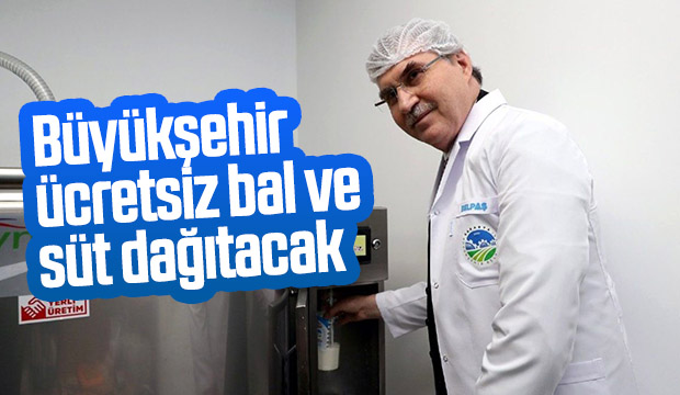 Ücretsiz bal ve süt dağıtılacak