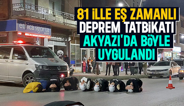 Ülke genelinde çök-kapan-tutun tatbikatı