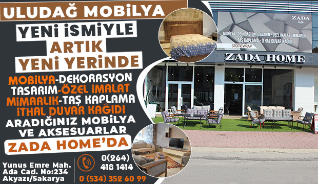 Uludağ Mobilya ZADA HOME İsmiyle Yeni Yerinde