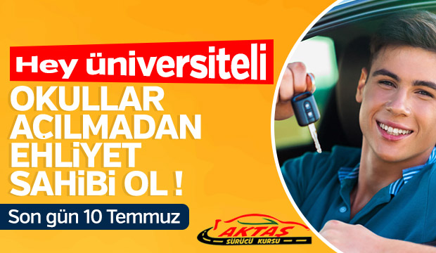 Üniversiteli Ehliyet Fırsatını Kaçırma