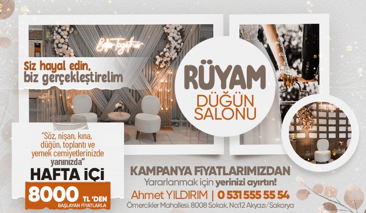 Unutulmaz Anılar İçin Rüyam Düğün Salonu