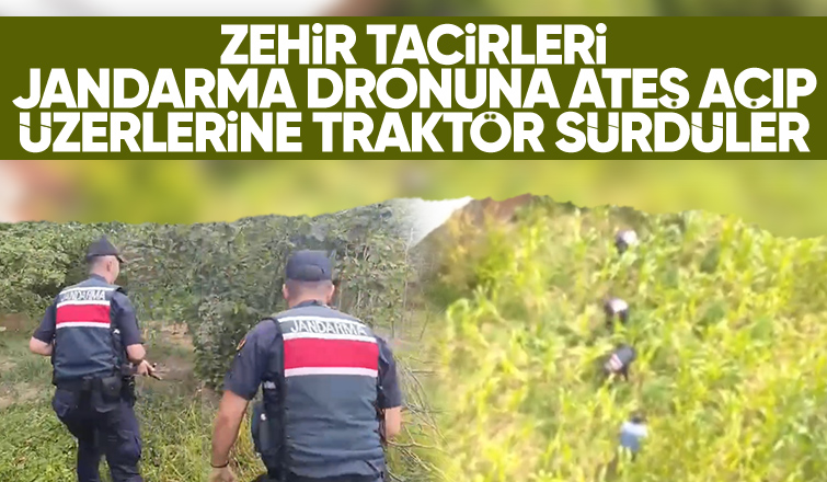 Uyuşturucu baskınında jandarma dronuna ateş açıldı