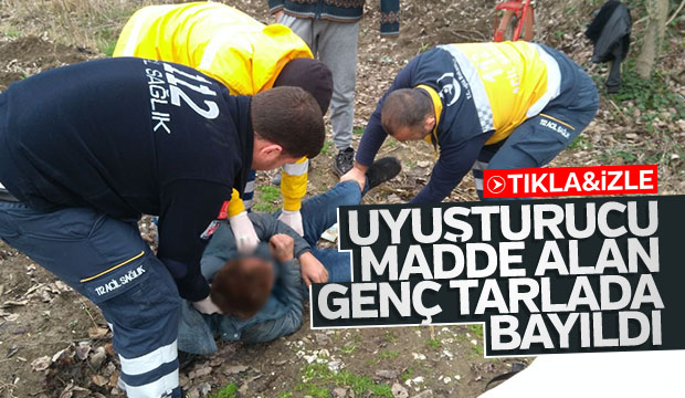 Uyuşturucu Madde Alan Genç Tarlada Bayıldı