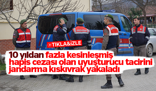  Uyuşturucu satıcısı alabalık yerken yakalandı