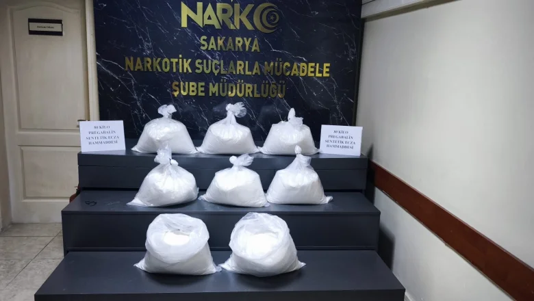 Uyuşturucu sevkiyatına darbe vuruldu; 80 kilo pregabalin ile yakalandı