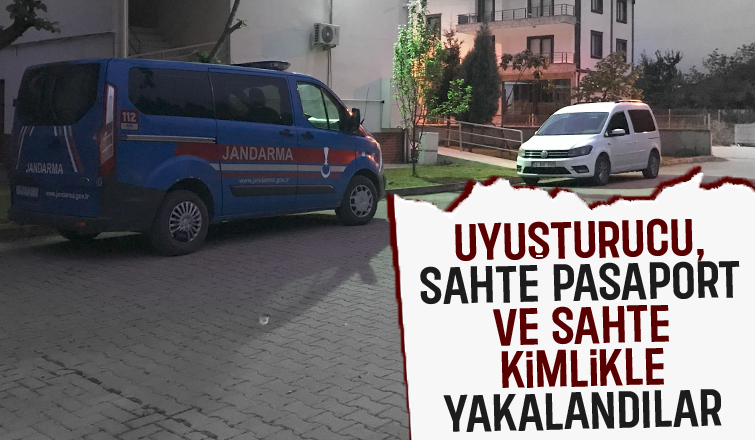 Uyuşturucu ve sahte pasaportla yakalanan 1'i kadın 3 kişi tutuklandı