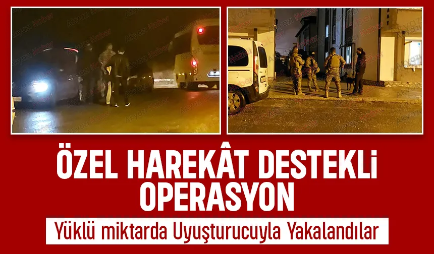 Uyuşturucuyu klozete dökmeden yakalandılar!