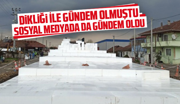 Vakıf Köprüsü'ne köpük döşendi, sosyal medyada gündem oldu