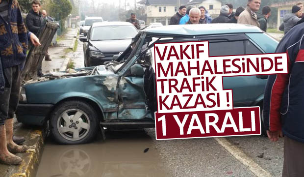 Okula yemek götürüyordu Otomobille çarpıştı 1 yaralı