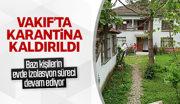 Vakıf'ta karantina sona erdi