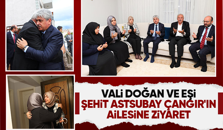 Vali Doğan dan şehit ailesine ziyaret