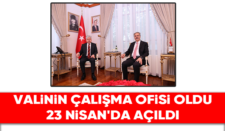 Vali Doğan'ın yeni çalışma ofisinden ilk fotoğraf