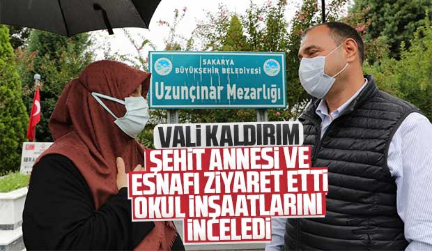 Vali Kaldırım Akyazı'da ziyaretlerde bulundu