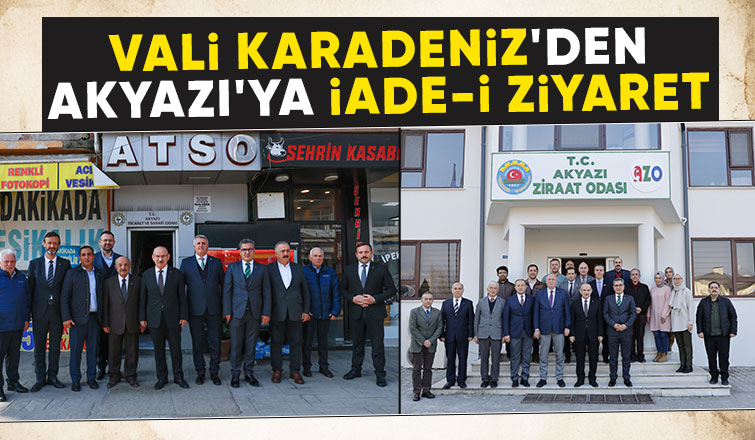 Vali Yaşar Karadeniz'den Akyazı ziyareti