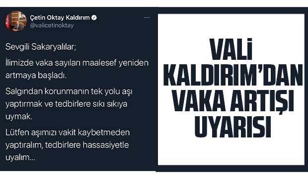 Validen vaka artışı uyarısı