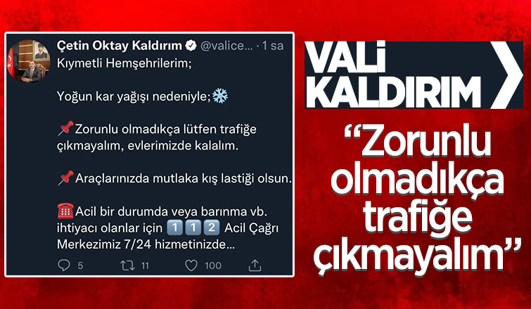 Validen zorunlu olmadıkça çıkmayın uyarısı