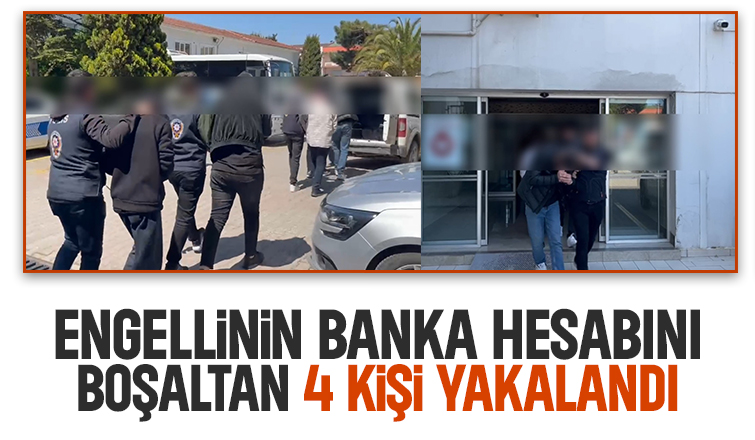 Vatandaşın banka hesabını boşaltan 4 kişi tutuklandı