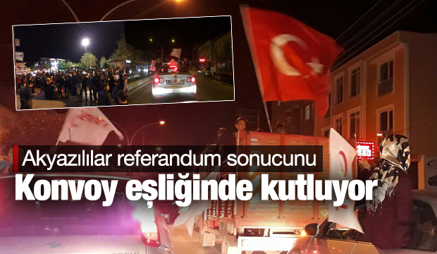 Vatandaşlar Sonucu Konvoy Eşiğinde Kutluyor 