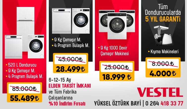 Vestel Yüksel Öztürk Bayii'nde Büyük Sezon Fırsatları Başladı