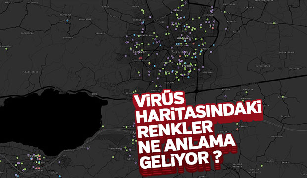 Virüs haritasındaki renkler ne anlama geliyor