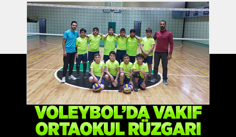 Voleybol'da Vakıf Ortaokulu il üçüncüsü oldu