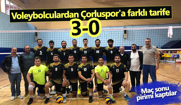 Voleybolculardan Çorluspora farklı tarife