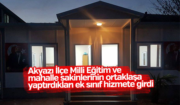 YAĞCILAR İLKÖĞRETİM OKULU EK KONTEYNER SINIFI HİZMETE GİRDİ