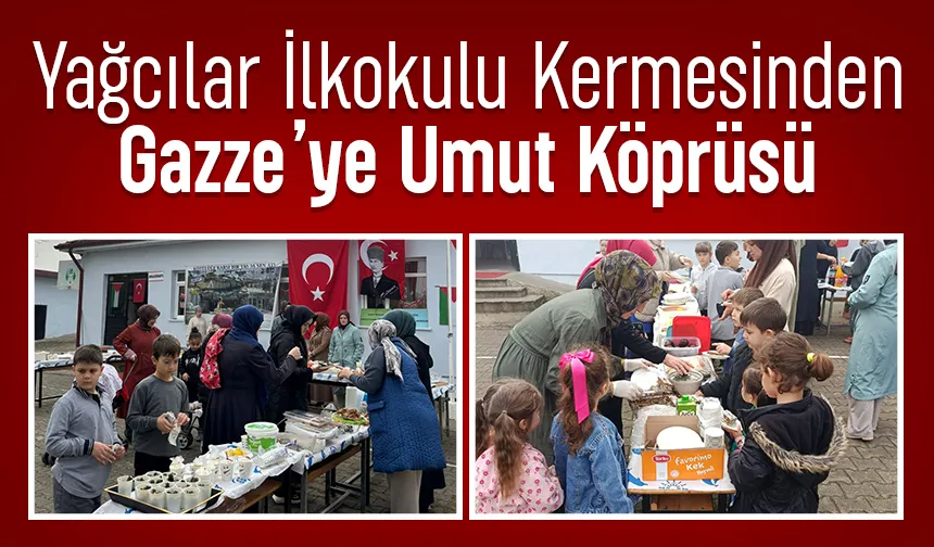 Yağcılar İlkokulu'ndan Gazze için kermes