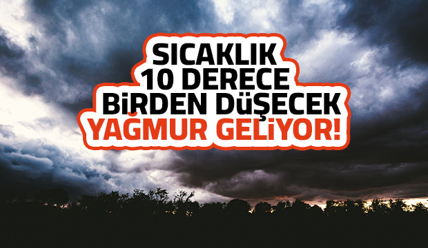 Yağmur geliyor: Sıcaklık düşecek