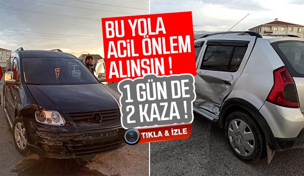 Yahyalı Caddesinde Aynı Günde 2 Kaza