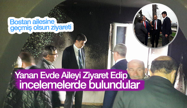 Yanan Eve Giderek Aileyi Ziyaret Ettiler
