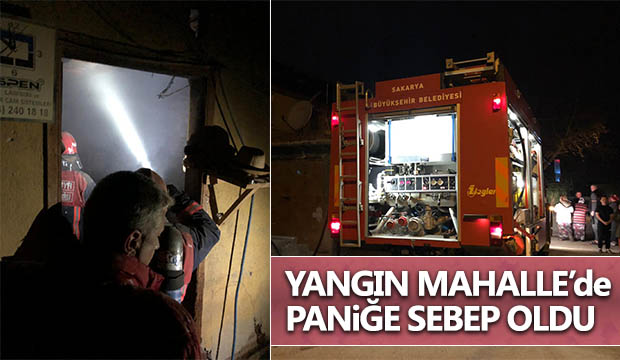 Yangın Mahallede Paniğe Sebep Oldu