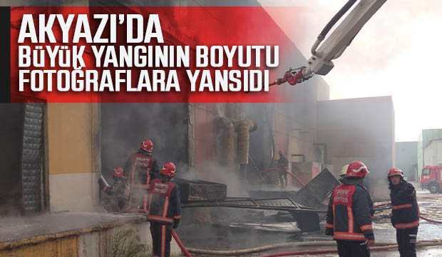 Yangının boyutu fotoğraflara yansıdı