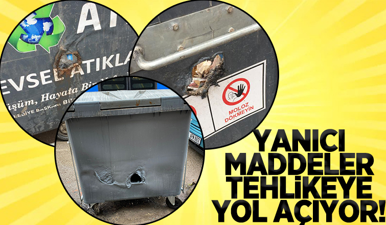  Yanıcı maddeler tehlikeye yol açıyor!