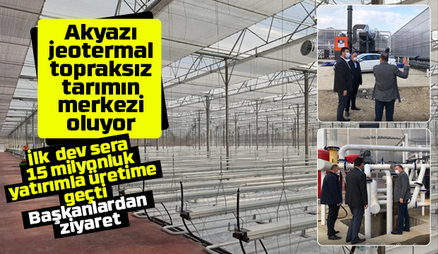 Yapay zekanın yönettiği topraksız sera Akyazı'da üretime geçti