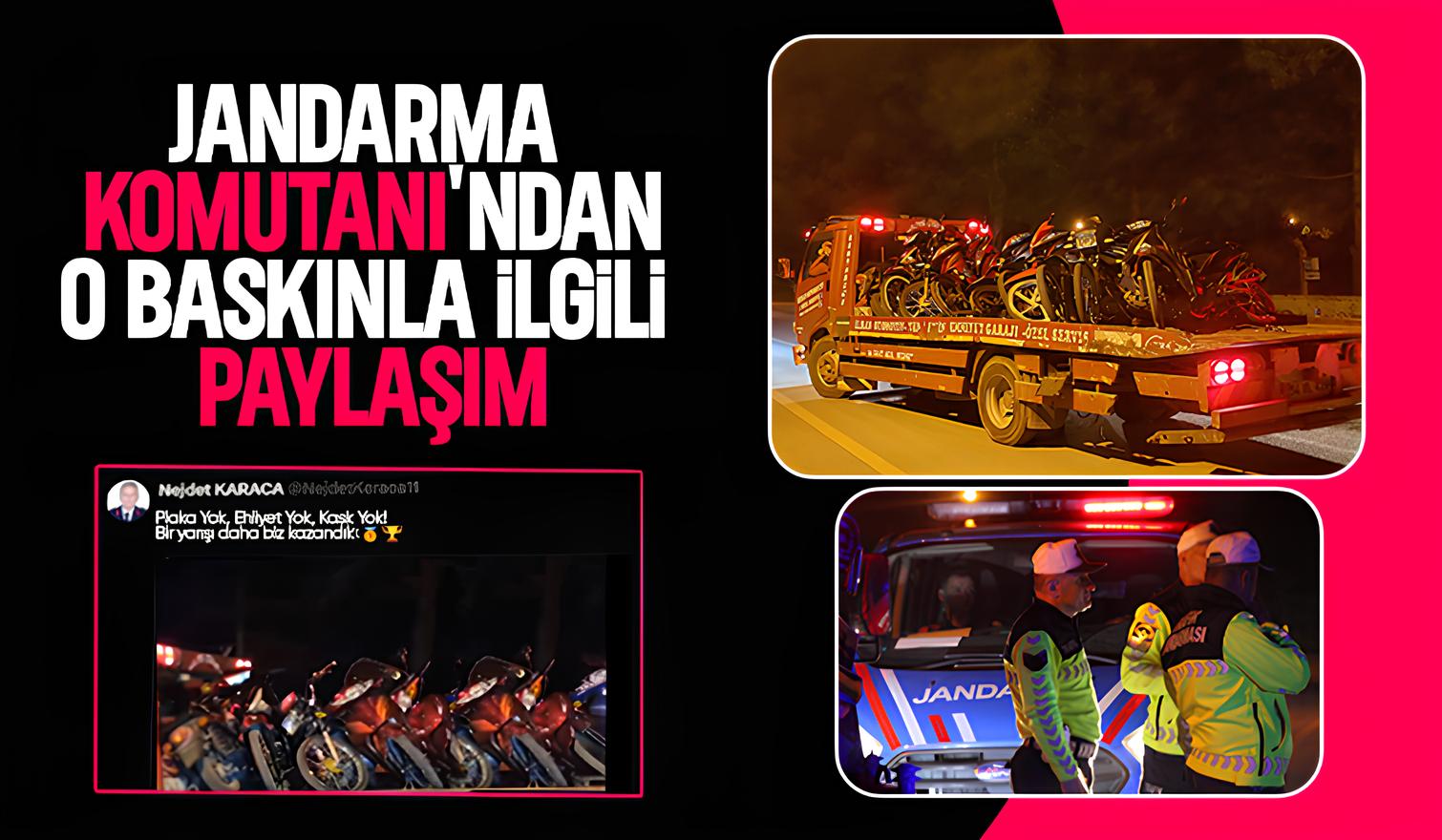 Yarış için toplanmışlardı, jandarma komutanından baskınla ilgili paylaşım