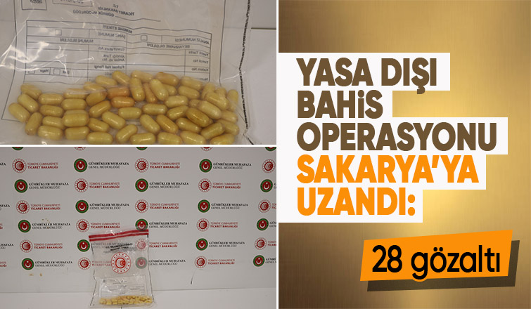 Yasa dışı bahis operasyonu:28 gözaltı