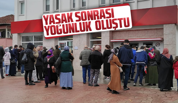 Yasak sonrası yoğunluk oluştu