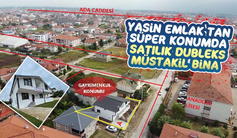 Yasin Emlak’tan süper konumda satılık Dubleks müstakil bina