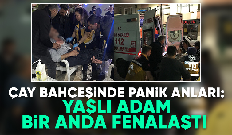 Yaşlı adam bir anda fenalaştı